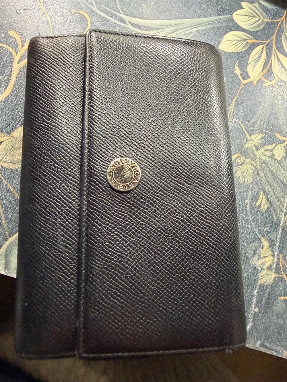 Bulgari Black Leather wallet